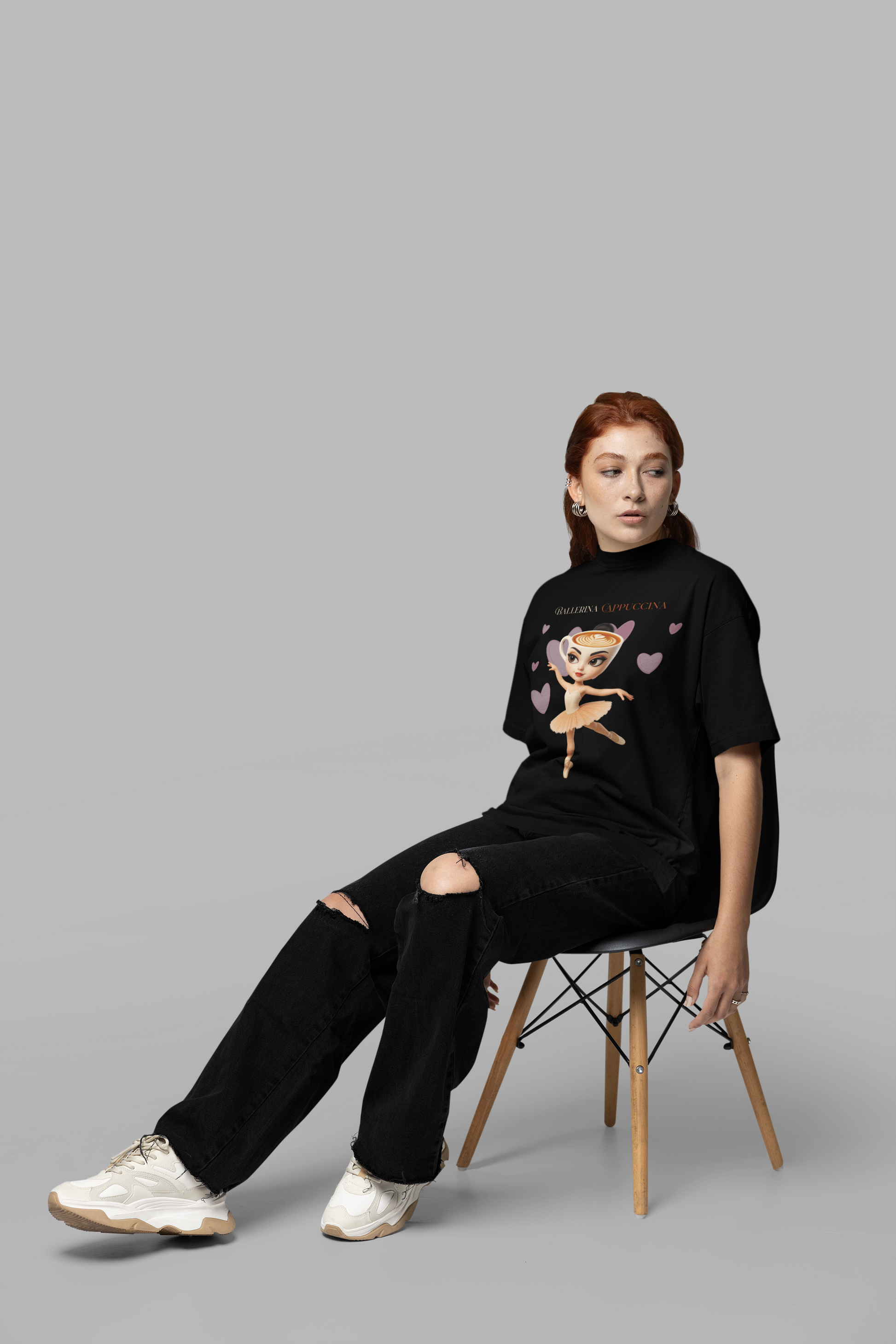ballerina cappuccina oversized tshirt