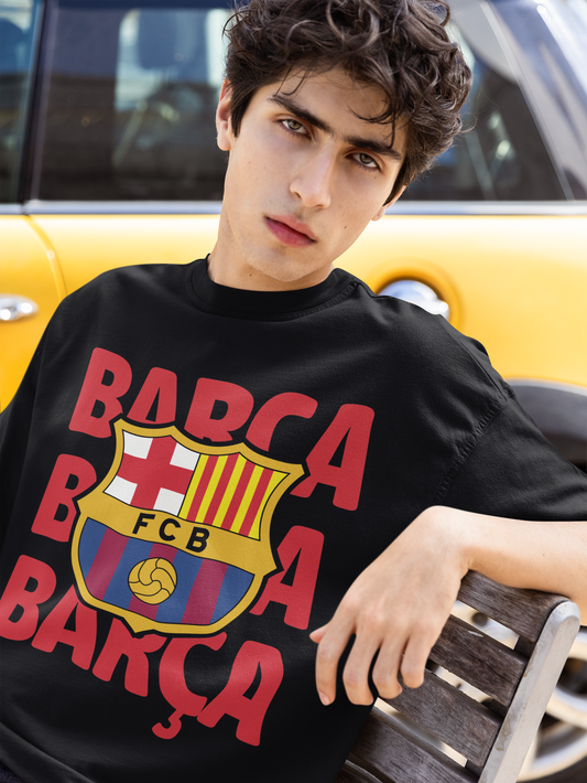 Black Football club Barcelona Oversized TShirt